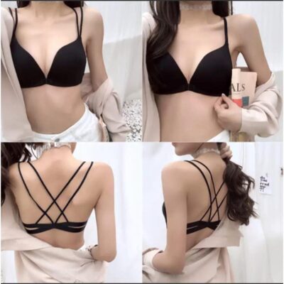 Imported Push up bra, Backside bra stylish bra black color bra