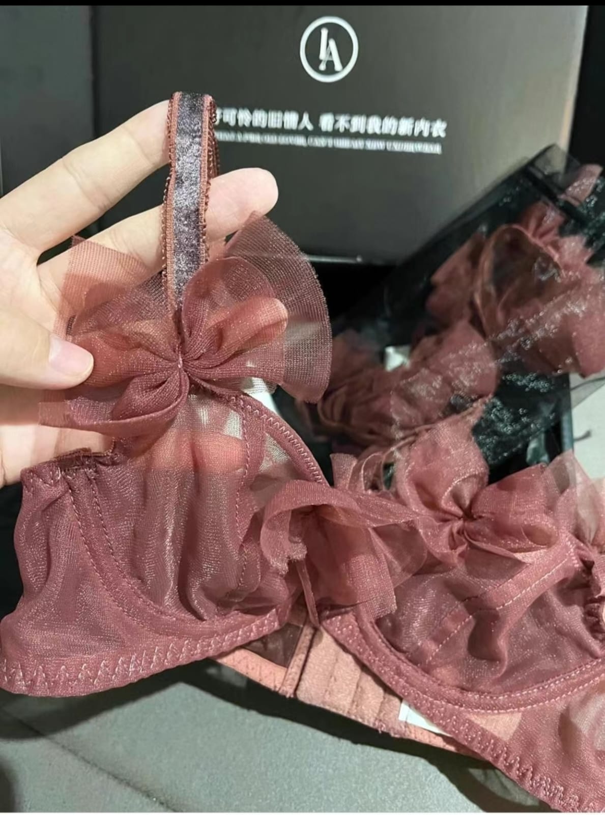 Elegant floral bow bra - Image 5