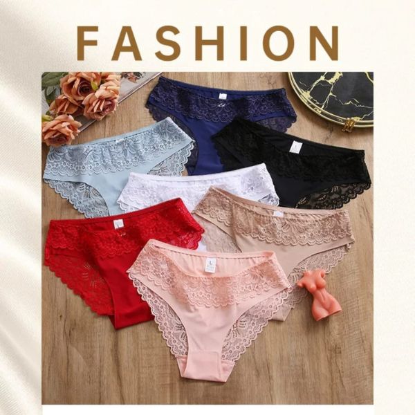 5 pieces panty combo, women panty combo, synthetic lace panty, ladies underwear set
