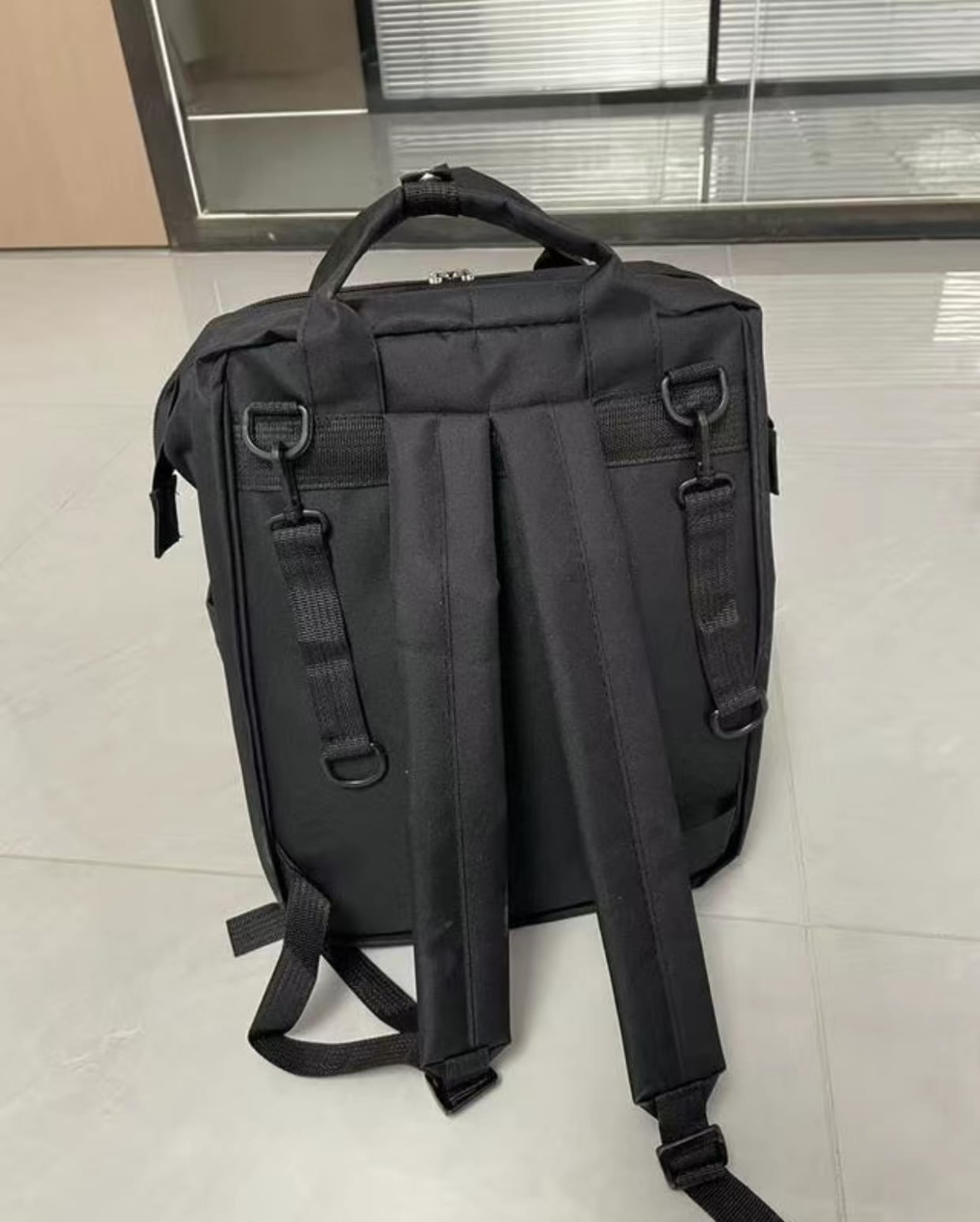 Multifunctional Folding Waterproof Maternity Handbag |Premium Mommy Backpack with Foldable Baby Bed | Baby Travel Bag - Image 6