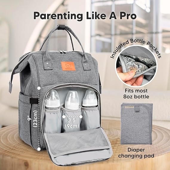 Multifunctional Folding Waterproof Maternity Handbag |Premium Mommy Backpack with Foldable Baby Bed | Baby Travel Bag - Image 3