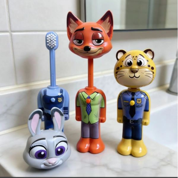 kids brush, cartoon brush, brush with cap for kids