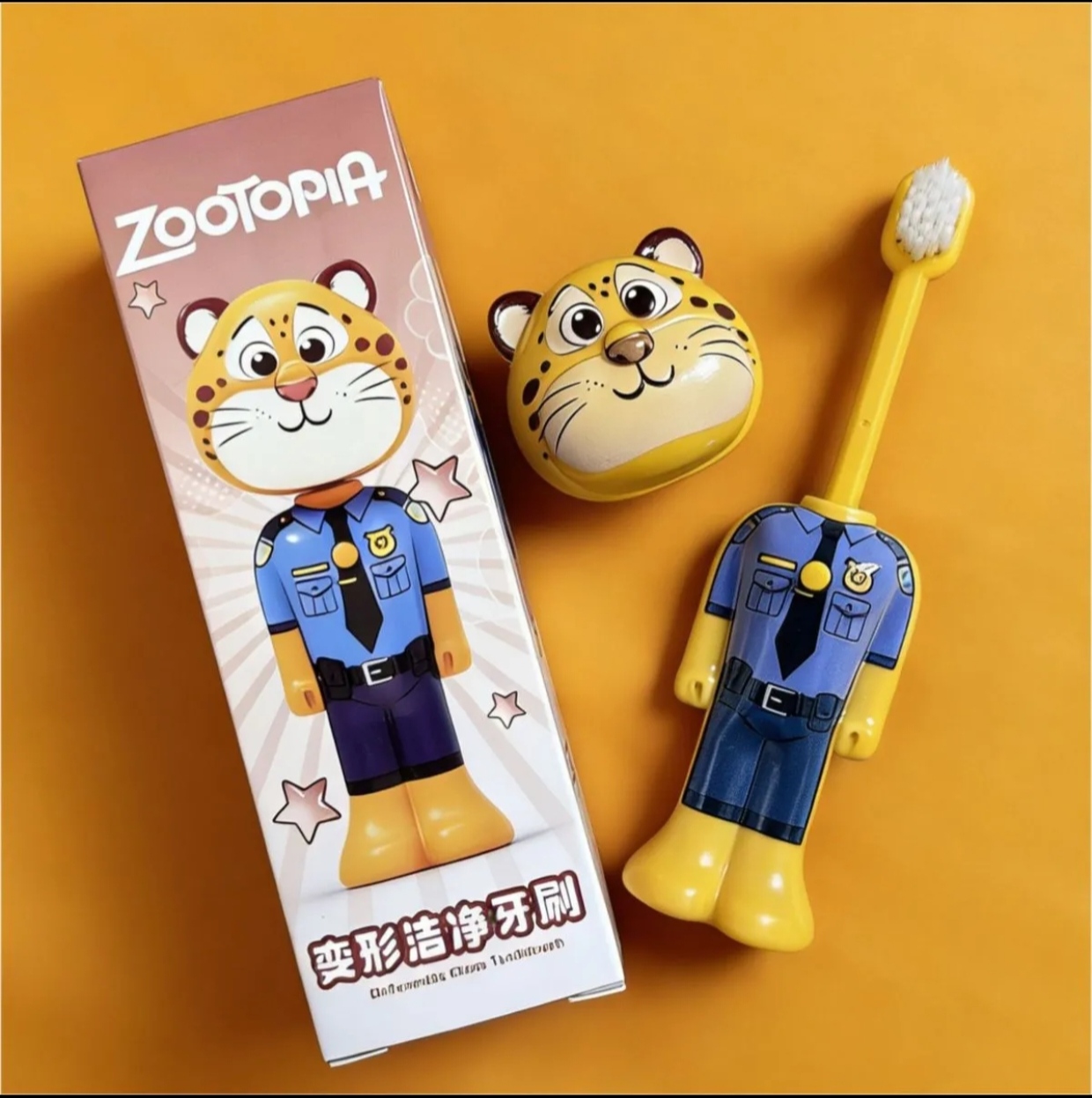 Disney Zootopia Kids Retractable Toothbrush 3 Pcs Combo Set | Cartoon Pop-Up Portable Toothbrush with Protective Cap - Image 11