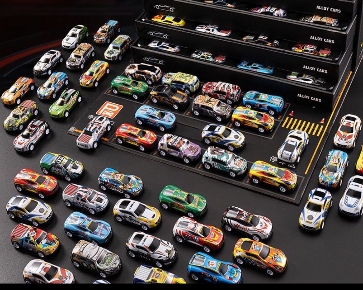 10PCS Metal Pull Back Racing Car Set β Strong Alloy Body & Pull Back Action - Image 3