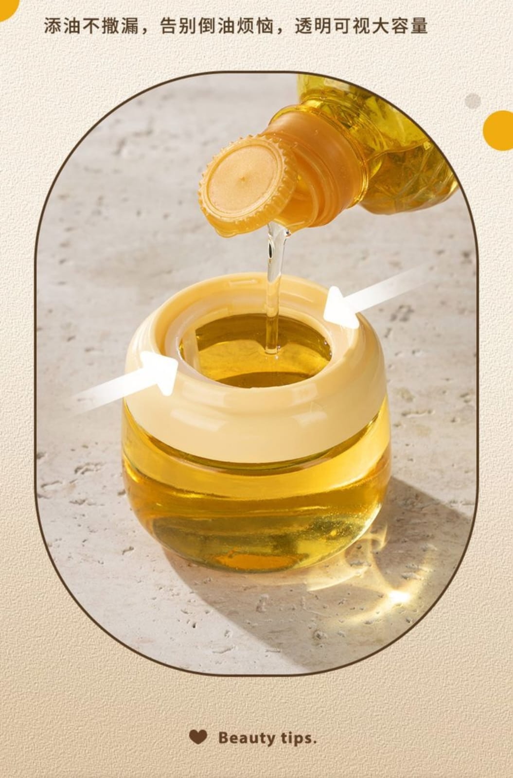Glass Oil Brush Jar with Lock Lid | Refillable Kitchen Oil Dispenser & Basting Brush - Image 6