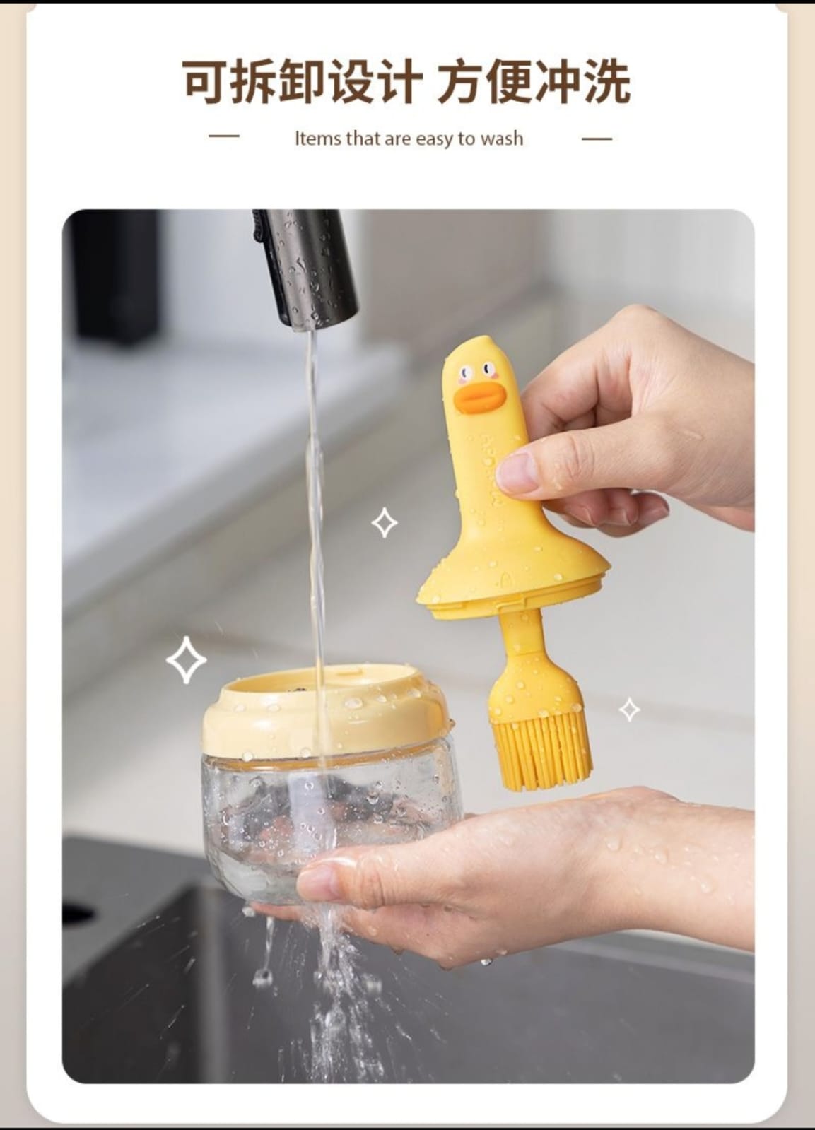 Glass Oil Brush Jar with Lock Lid | Refillable Kitchen Oil Dispenser & Basting Brush - Image 9