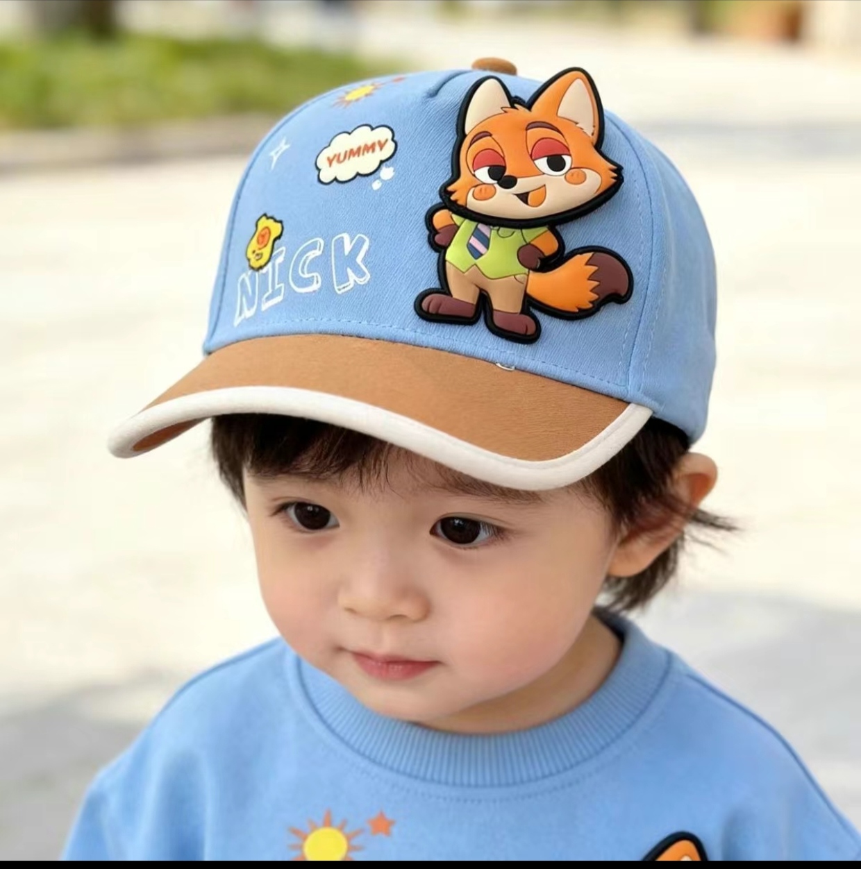 Kids 3D Moving Cartoon Character Cap – Adjustable Baby & Toddler Sun Hat - Image 5