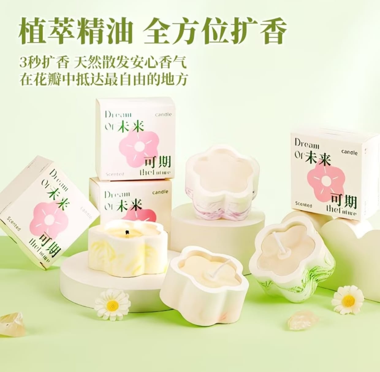 3 Pcs Scented Candle Gift Set | Premium Aromatherapy Decorative Candles - Image 13