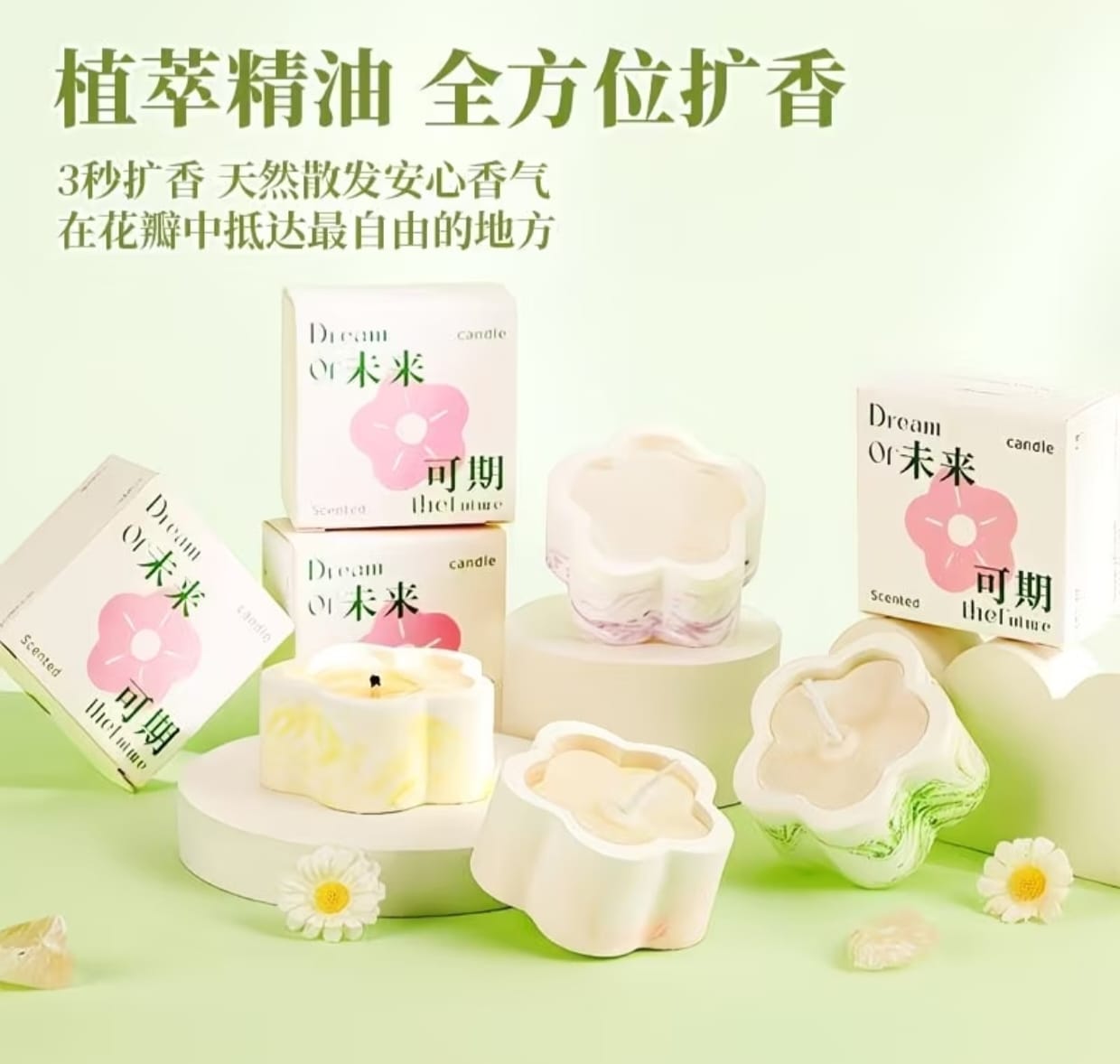 3 Pcs Scented Candle Gift Set | Premium Aromatherapy Decorative Candles - Image 7