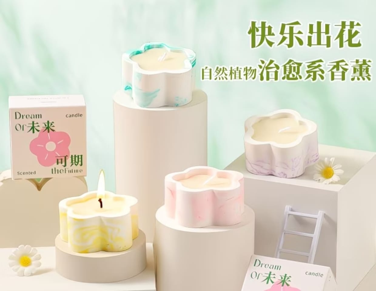 3 Pcs Scented Candle Gift Set | Premium Aromatherapy Decorative Candles - Image 10