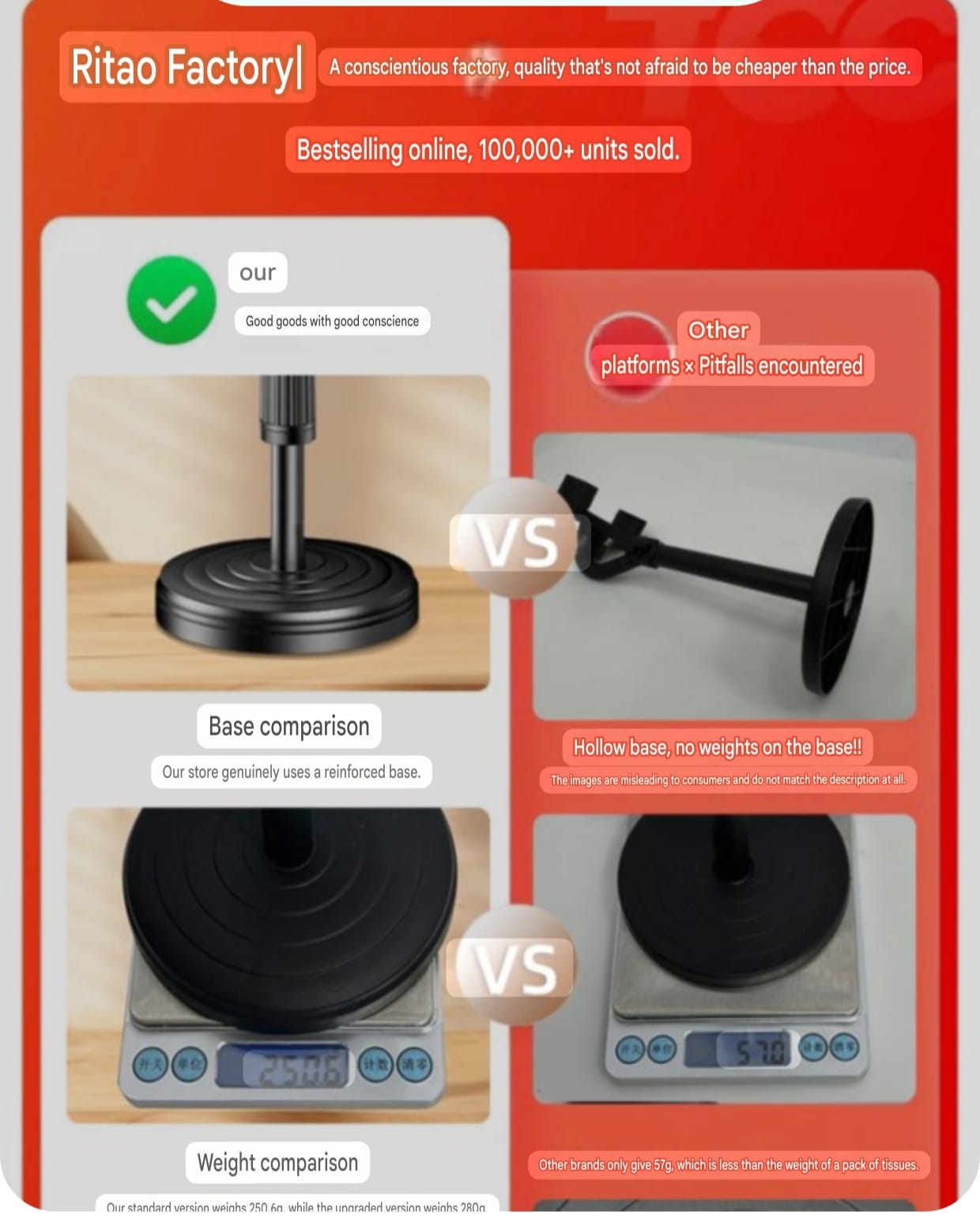 360° Adjustable Telescopic Mobile Phone Holder Stand | Reinforced Desktop Stand for Live Streaming & Video Calls - Image 6