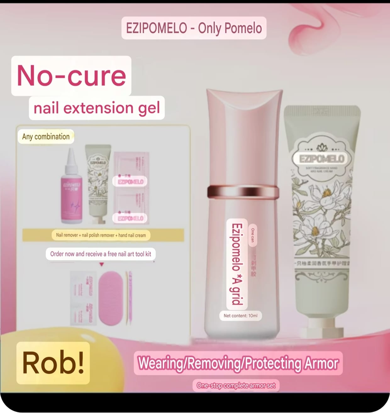 Damage-Free Press-On Nail Glue Kit | Strong Hold, Easy Removal | EZIPOMELO Cloud Glue Set - Image 12