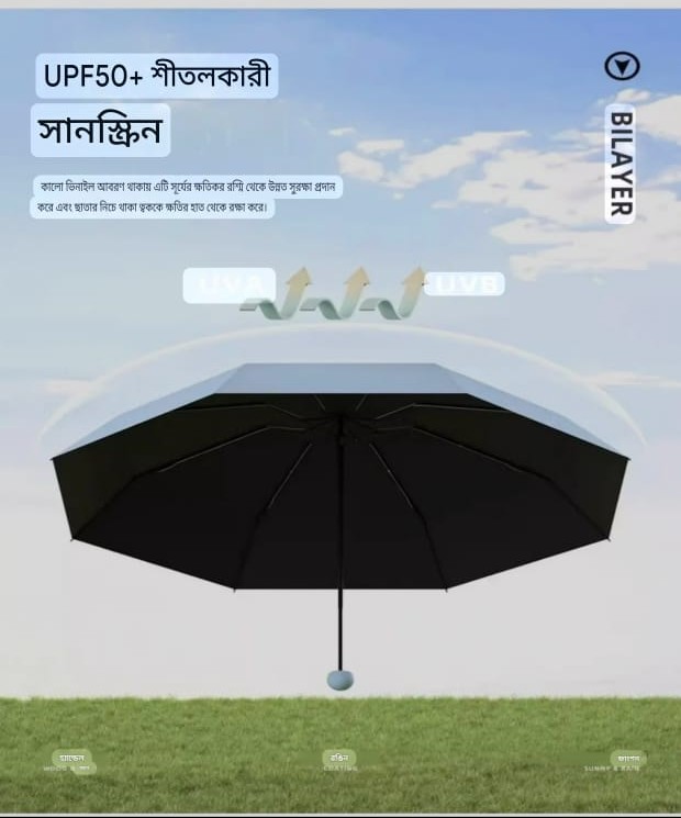 Mini UV Protection Pocket Umbrella | Sun & Rain Compact Travel UPF50 Umbrella - Image 17
