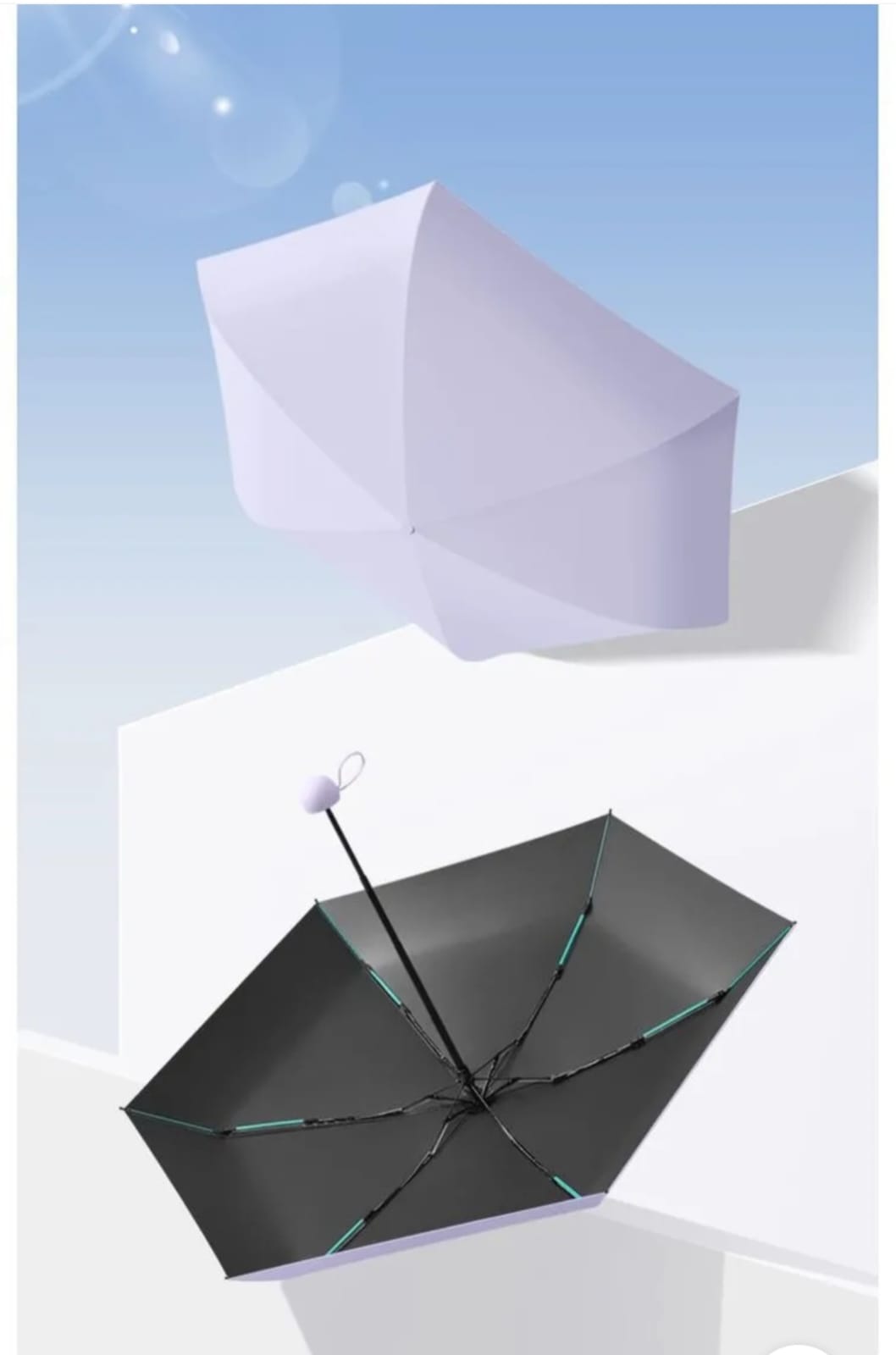 Mini UV Protection Pocket Umbrella | Sun & Rain Compact Travel UPF50 Umbrella - Image 7