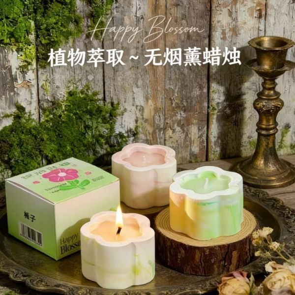 3 pcs scented candle, scented candle combo, aromatherapy candle, decorative candle, floral scented candle