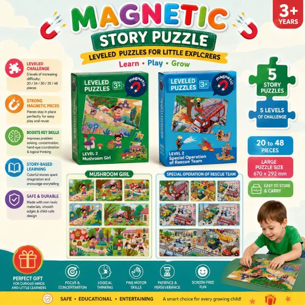 magnetic puzzle, puzzle book, educational toy