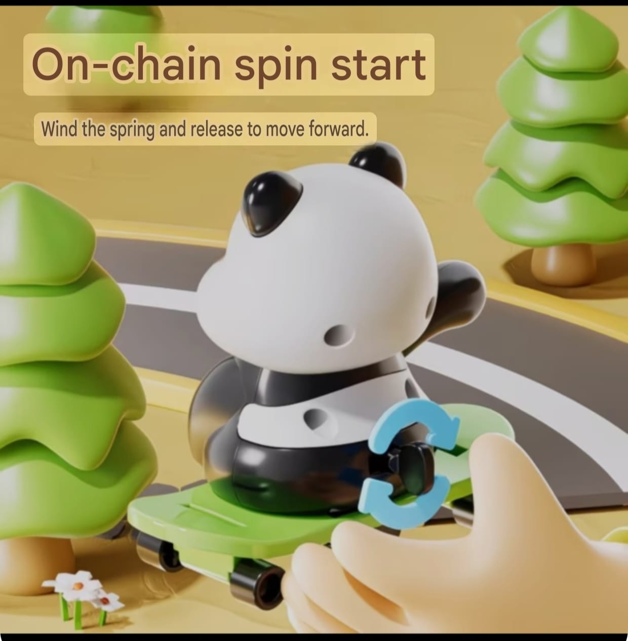 3 Pcs Panda Wind-Up Toy Combo – 3 Different Designs | No Battery Kids Friendly Toy - Image 16
