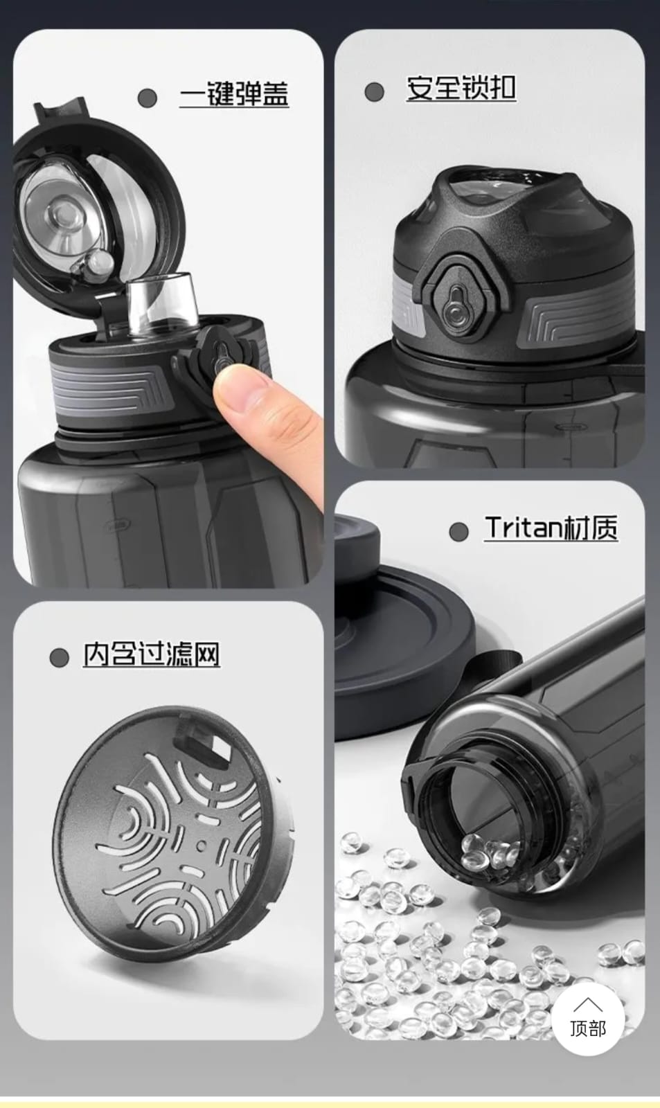 Premium 500ml USA Imported Tritan Water Bottle | BPA-Free Leakproof Sports & Travel Bottle with Safety Lock - Image 16