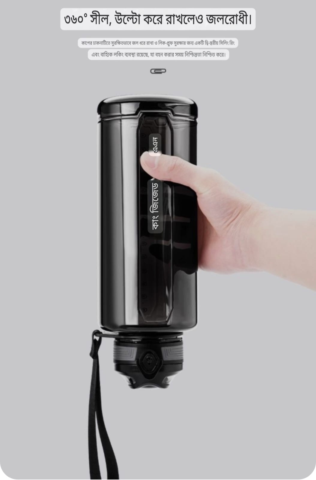 Premium 500ml USA Imported Tritan Water Bottle | BPA-Free Leakproof Sports & Travel Bottle with Safety Lock - Image 9